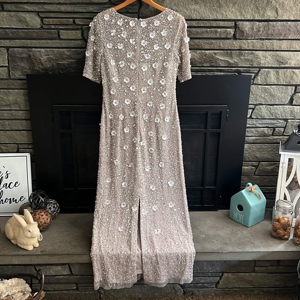 EUC Gorgeous Adrianna Papell Dress Gown - Picture 2 of 7